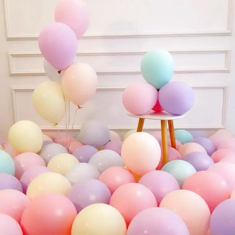 50 قطعة 5 بوصة ماكارونس بالونات اللاتكس الباستيل كاندي حفل زفاف عيد ميلاد بالونات للزينة استحمام الطفل ديكور الهواء Globos