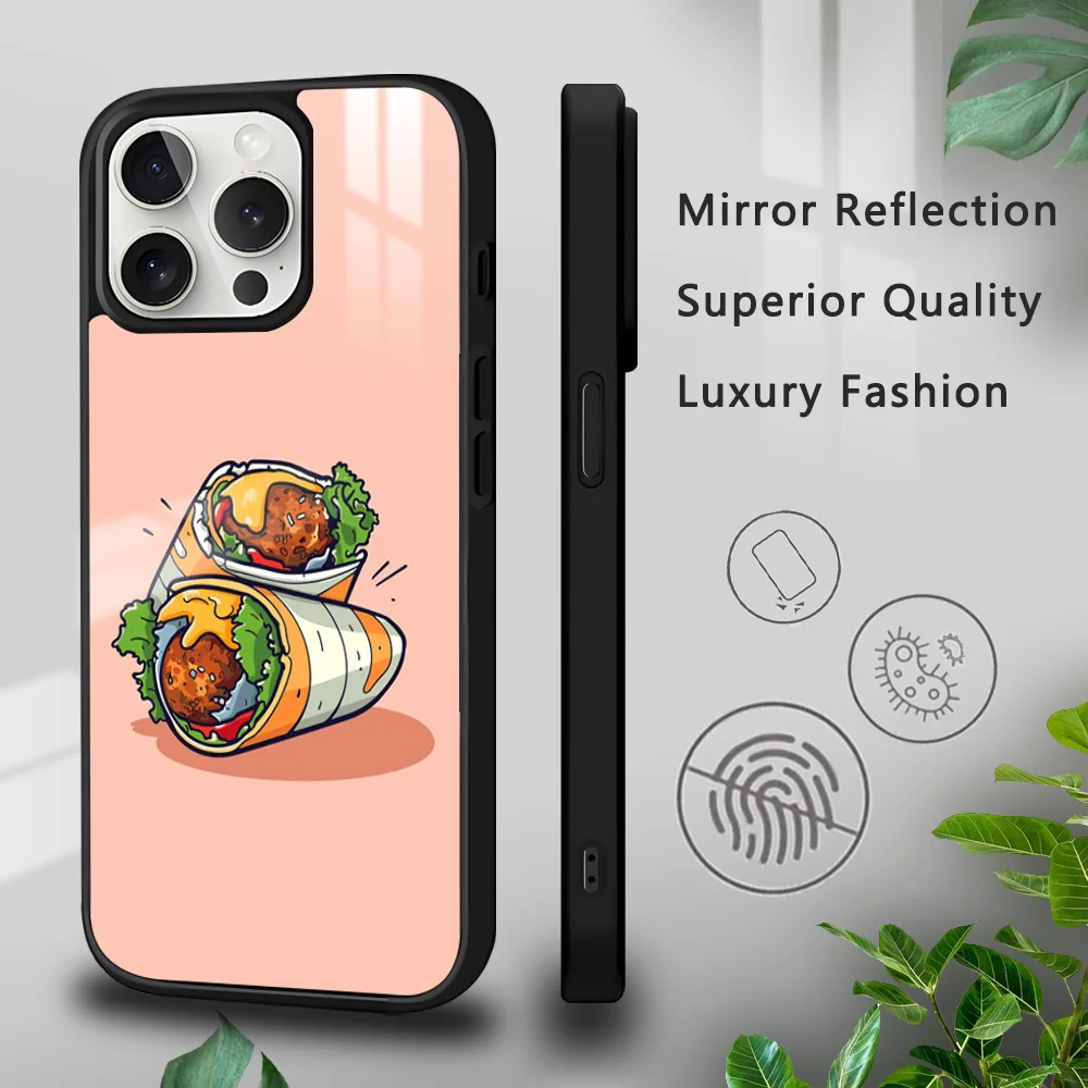 Korean fried chicken deep fry Phone Case For iPhone 16 15 14 13 12 11 Pro Xs Max Mini Plus Celulares Hard Funda