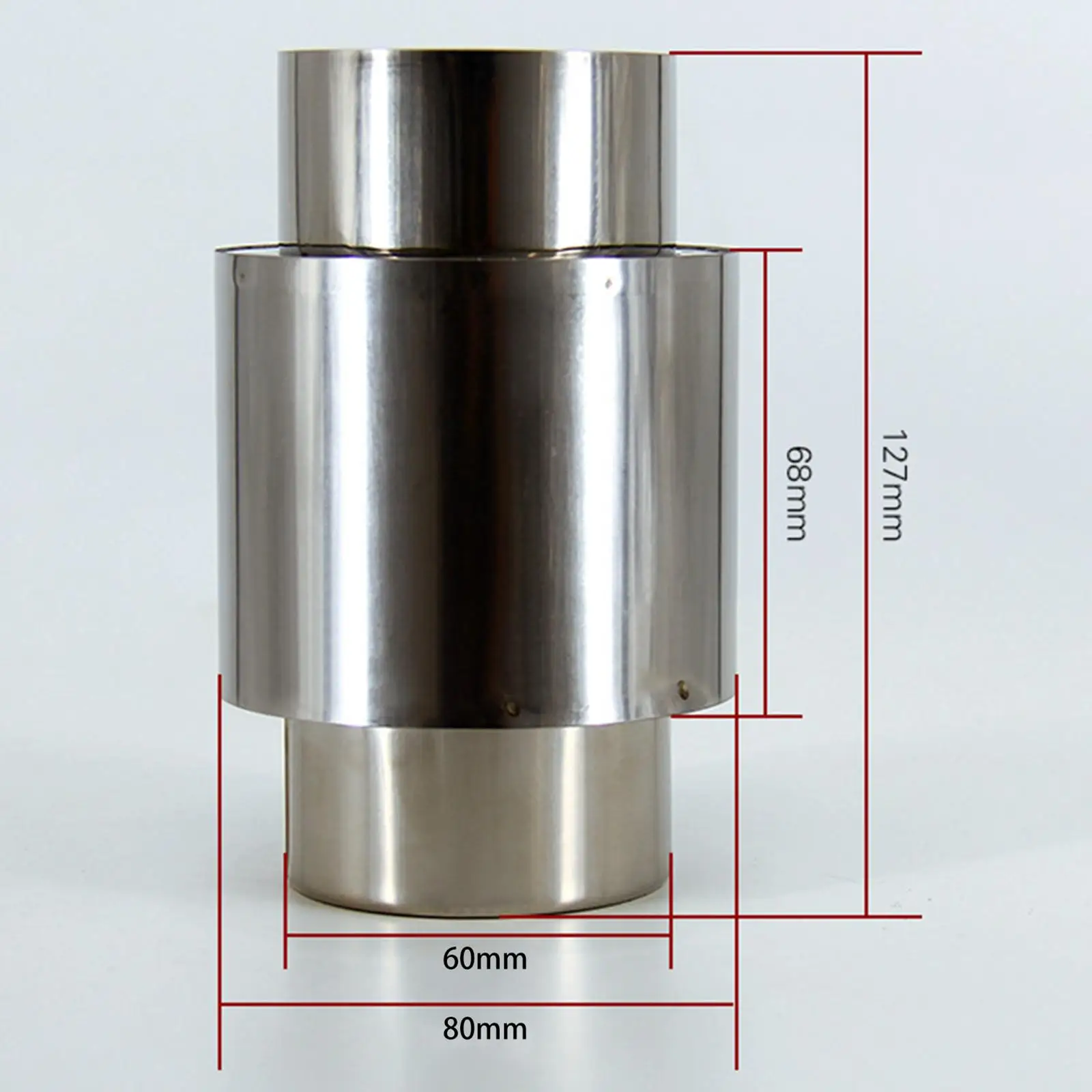 Stove Pipe Chimney Joint Flue Extension Tube Adapter for Winter Heater wood Exhaust Pipe