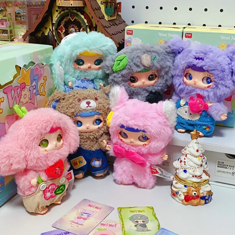 الأصلي Bop Wiwi الغابات العالم الداخلي سلسلة صندوق أعمى دمى لطيف تحصيل التماثيل العصرية اللعب صندوق غامض الهدايا