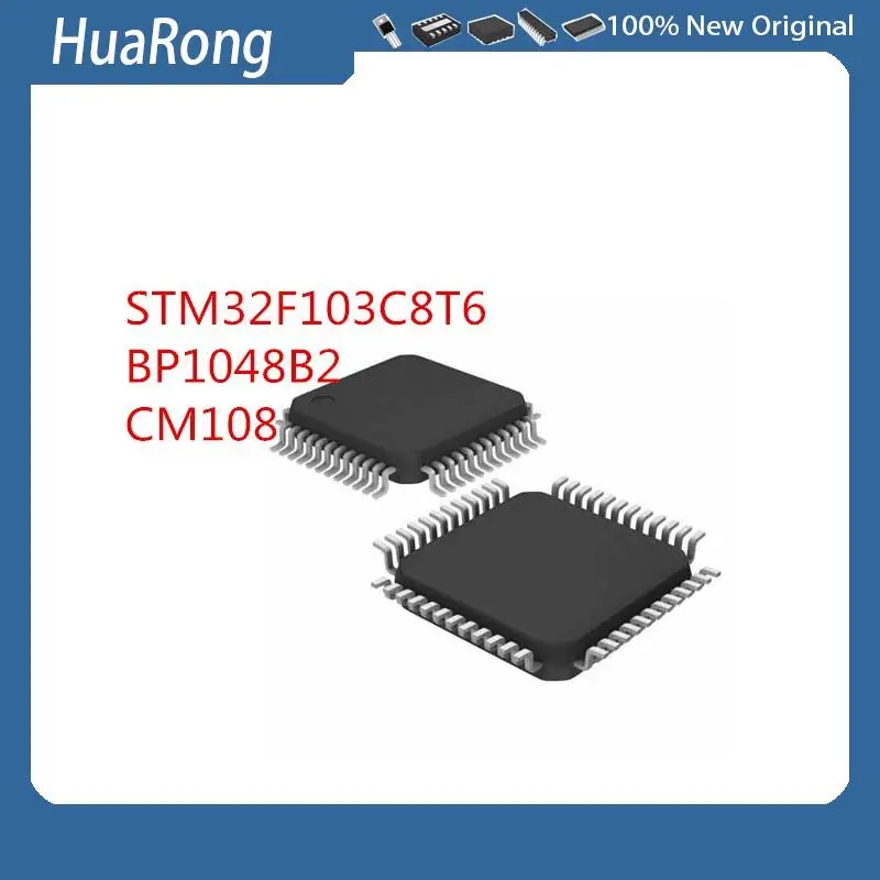 

5PCS/LOT STM32F103C8T6 STM32 F103C8T6 BP1048B2 CM108 CM108B CM1088 LQFP48