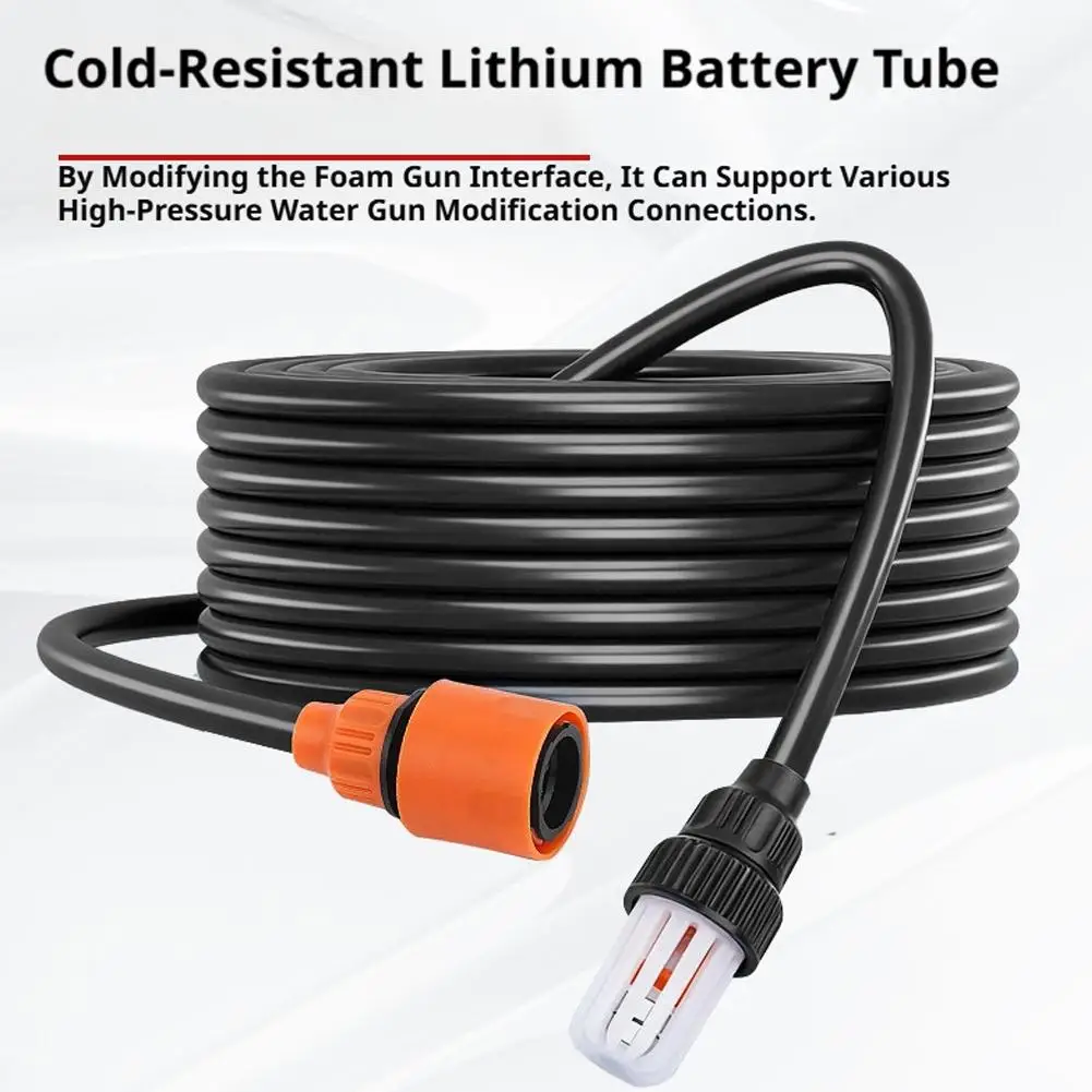 Universal Car Wash Hose with Filter for Wireless Lithium Pressure Water Gun Antifreeze Self Priming Pipe Cleaning Machine Part view 6