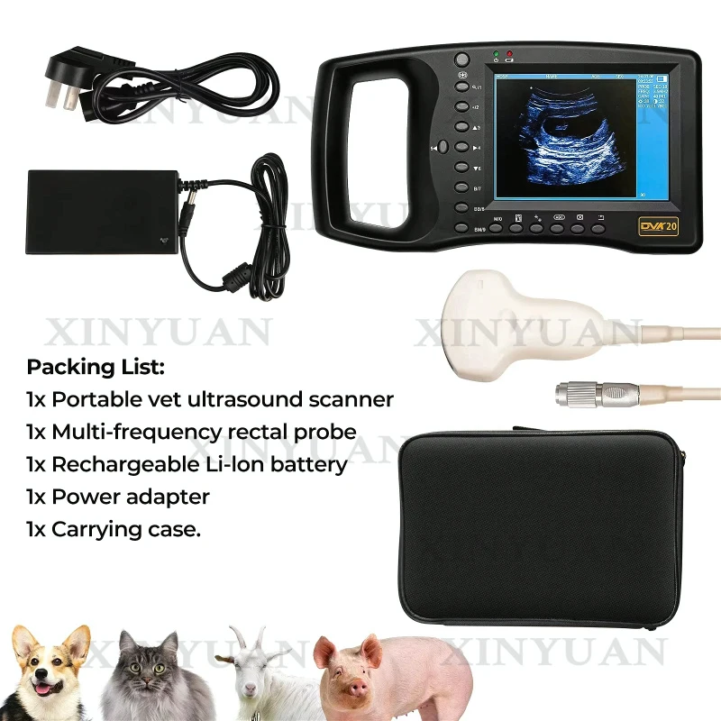 Ultrasound Machine Pregnancy Portable Veterinary Livestock Animals Mini Handheld Pet Scanner Tester Sheep Horse Cattle Cows