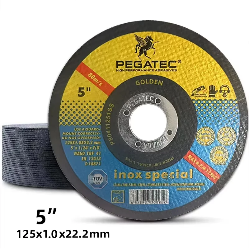 PEGATEC cutting wheel 5-inch universal metal cutting wheel is suitable for 5-inch (about 12.7 cm) grinding machine - cutting dis