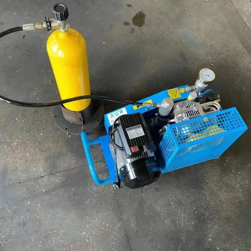 Gold Seller 220V 380V Tank Filling 100L 200bar 300bar Small High Pressure Portable Cylinder Filling Machine Breathing air Co