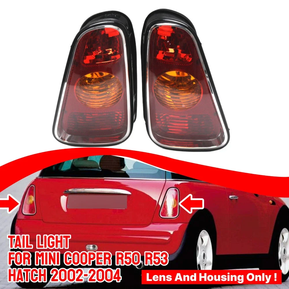 

Fit For BMW Mini Cooper R50 R52 R53 2001-04 63216935783 63216935784 Replacement Rear Brake Tail Lights Lens Assembly Compatible