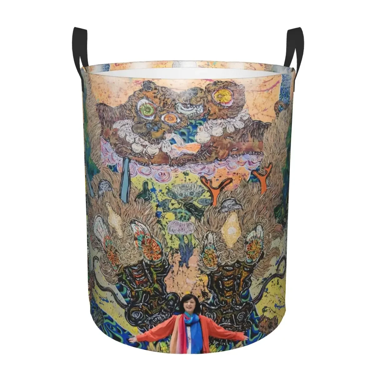 Изготовленная на заказ корзина для белья Miwa Komatsu, японский печенье и художника, складная корзина для одежды, органайзер для игрушек, контейнеры для хранения