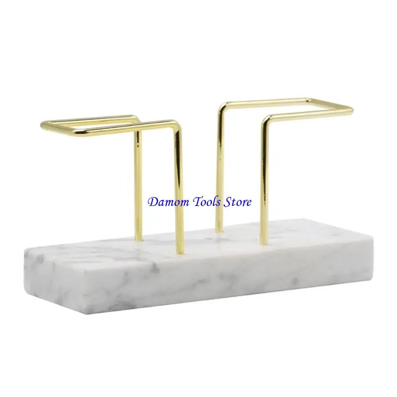 57BE Contemporary Marble Tissue Dispenser Bathroom Accessory Natural Veining Craft