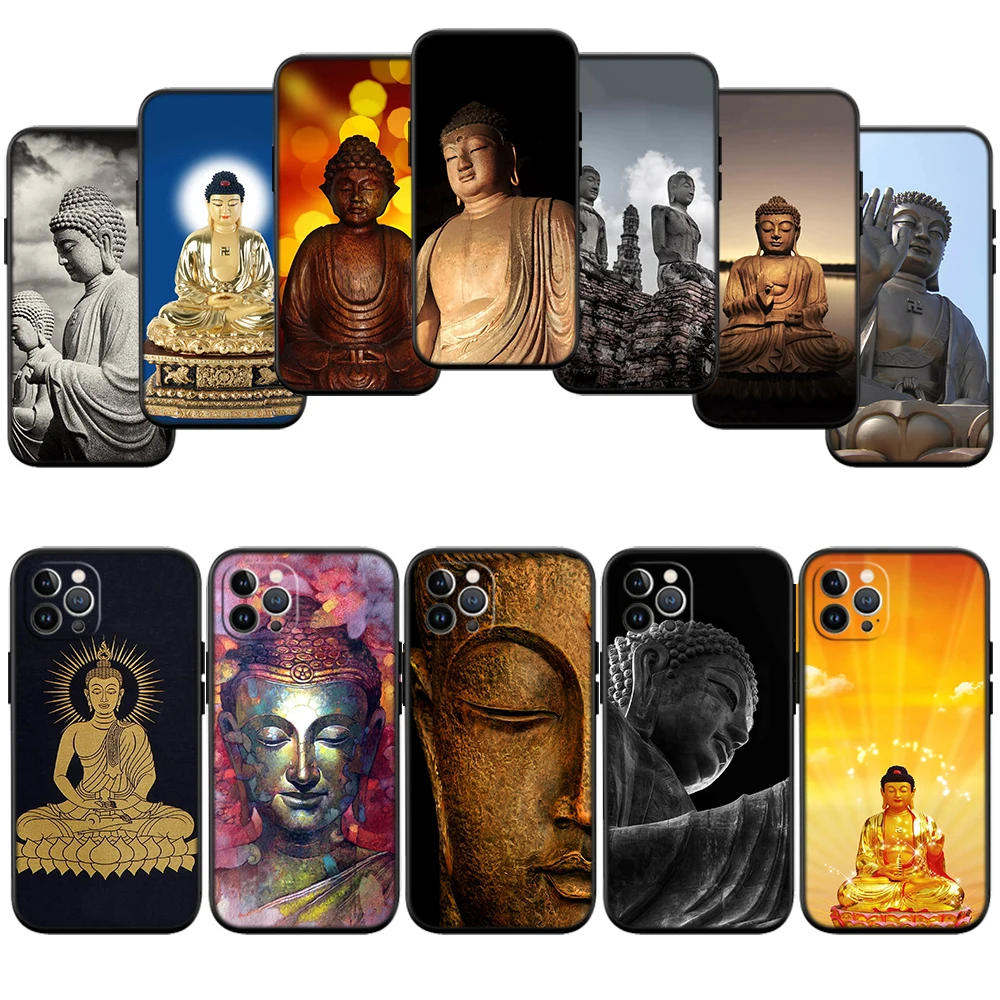IJ15 Buddha budha Shell Phone Case for Samsung Galaxy Note 10 20 S23 S24 S25 Ultra FE Plus Edge Lite A02S A35 A07 A17