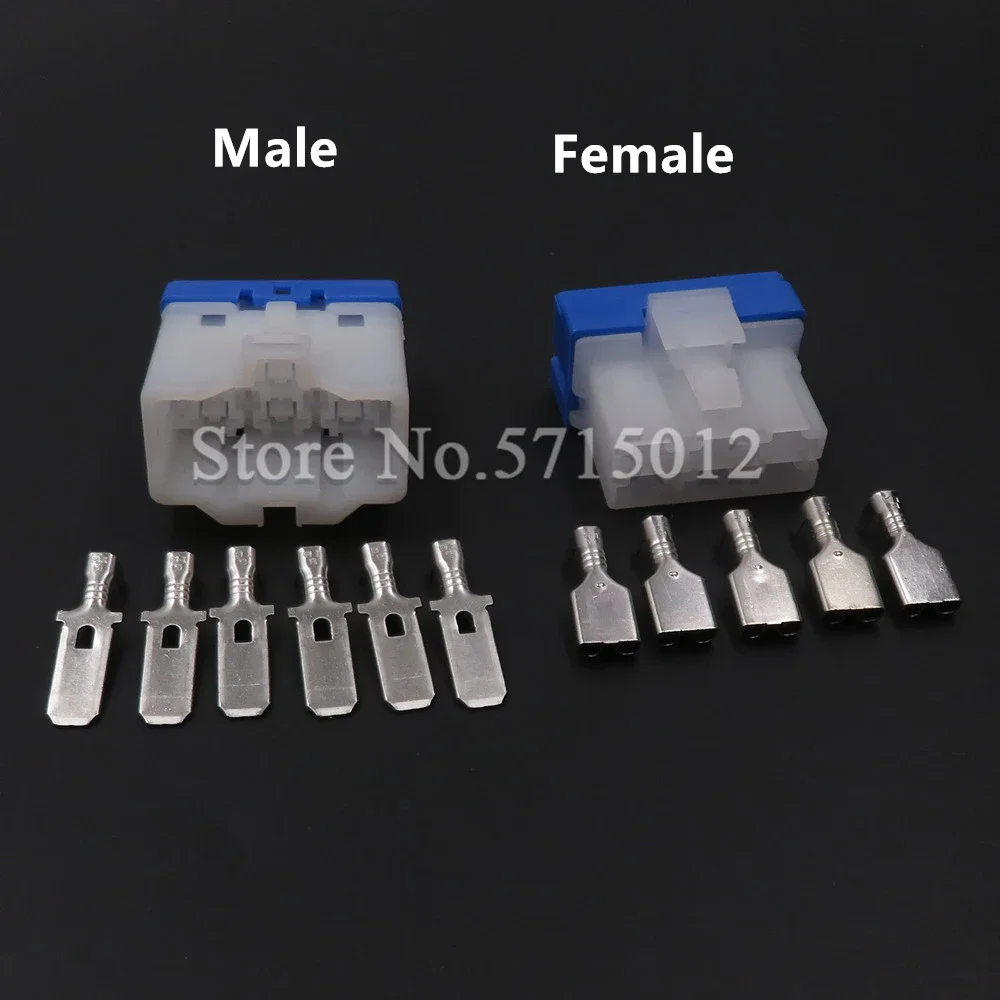 6 Hole PH772-06015 PH776-06015 6.3 Series Automotive Blower Heater Resistance Speed Regulating Wire Harness Socket