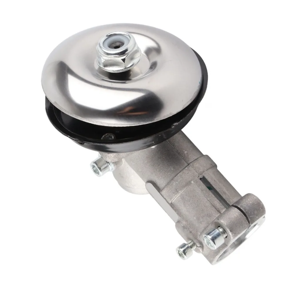 Durable Metal Brush Cutter Gearbox Silver Universal Trimmer Gear Head 9 Teeth Compact Gear Head Assembly
