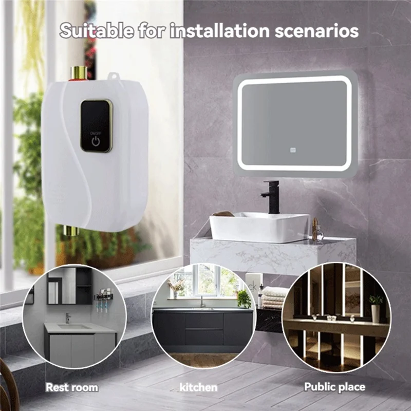 B07B-Instant Water Heater Mini Kitchen Quick Heating Household Small Water Heater Is Suitable For RV Kitchen Bathroom