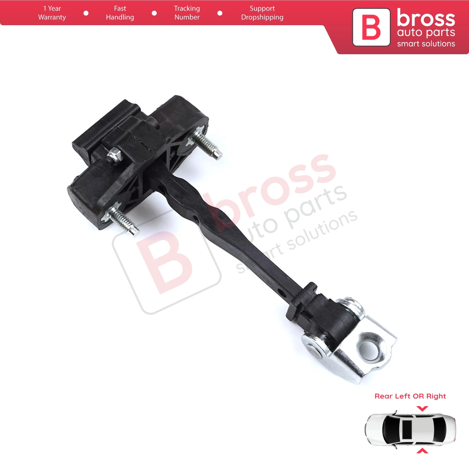 

BDP1314 Rear Door Hinge Stop Check Limiter for Peugeot 3008 5008 MK2 Citroen C5 Aircross A DS7 Crossback Opel Grandland MK1