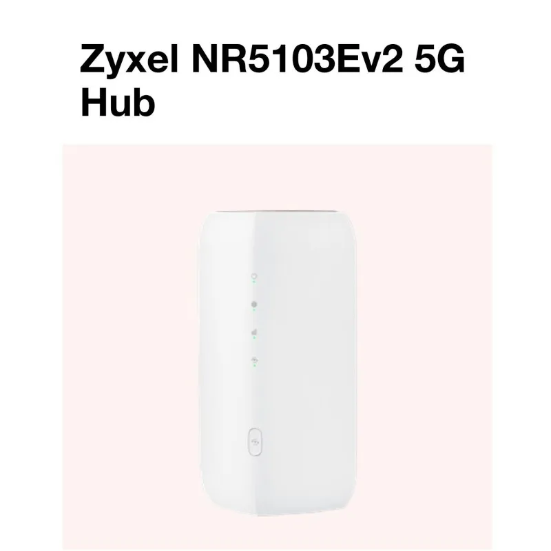 5G Zyxel NR5103EV2 Wi-Fi 6 SIM Router THREE Dual Band Unlocked Any Sim