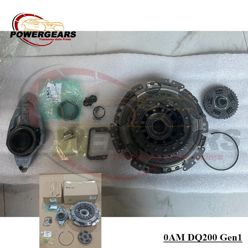 

Новый оригинальный комплект с двойным сцеплением 0AM DQ200 DSG Gen1, старая версия, 7 скоростей 602000100 для Audi VW Golf 1.2T 1.4T 0AM198140C 0AM198142B