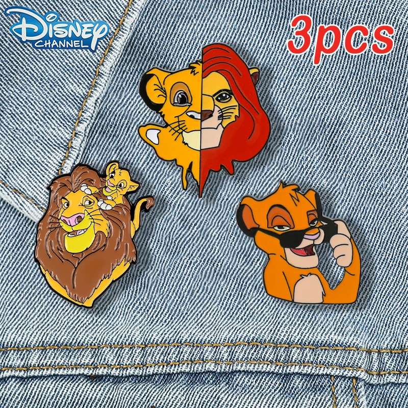 

Disney The Lion King Simba Enamel Pins Cartoon Cute Metal Brooch Backpack Pin Accessories for Kids Jewelry Decoration gift