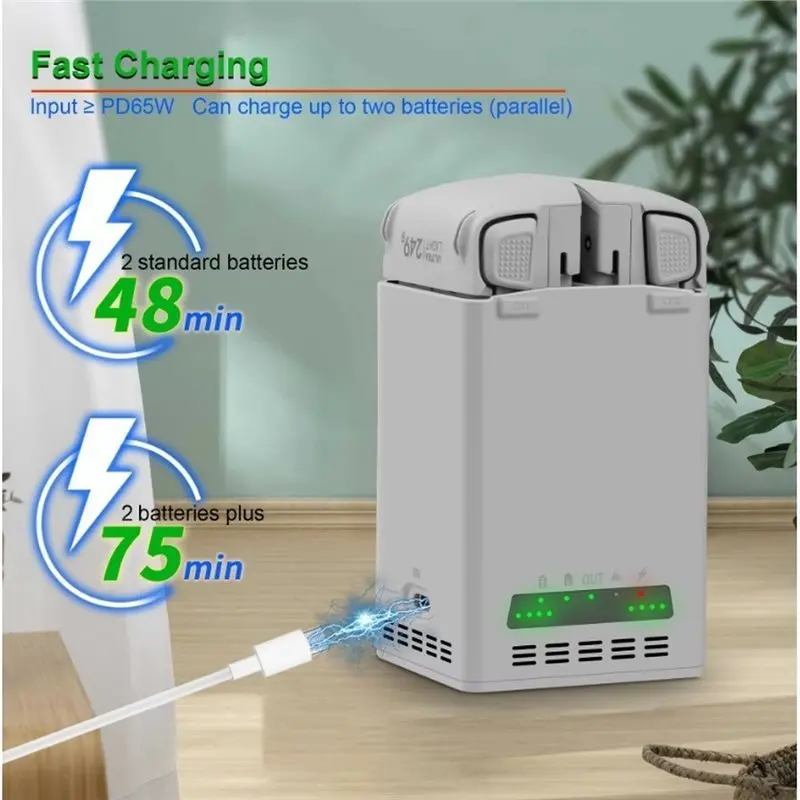 A53M-For DJI Lito 1 Lito X1 Drone Battery Charger 65W Intelligent Fast Safe Smart Power Adapter Charging Accessory