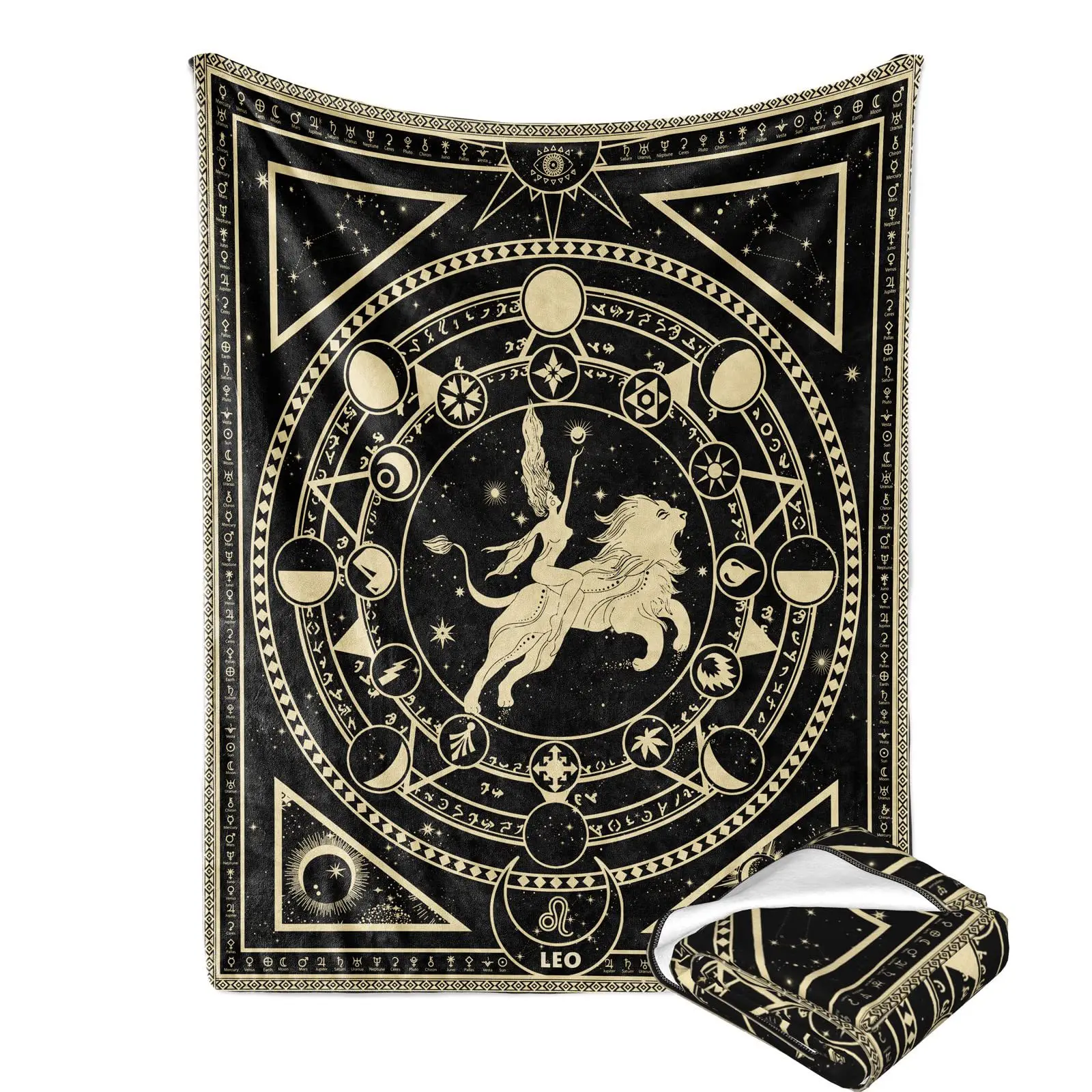 خمر القمر تسجيل بطانية مطبوعة ل أريكة سرير السفر التخييم غرفة المعيشة مكتب تكييف بطانية لجميع المواسم الهدايا