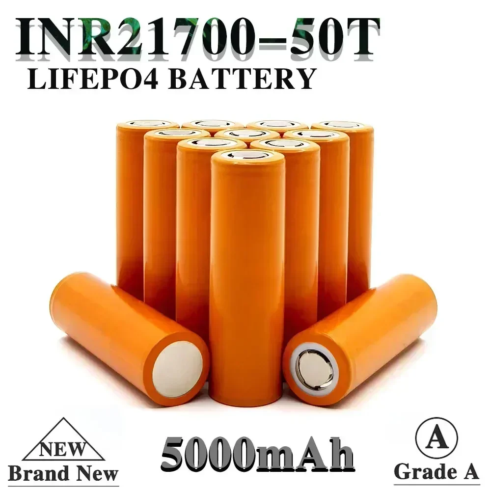 Batterie d'origine à décharge élevée, très grande capacité, NR21700, 5000mAh, 21700 V, 3.7 mAh, 30A, 5000