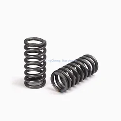 Manganese Steel Pressure Spring Compression Springs High Elastic Blackening Spring Wire Dia 1.5mm Outer Dia 8-25mm Length15-50mm
