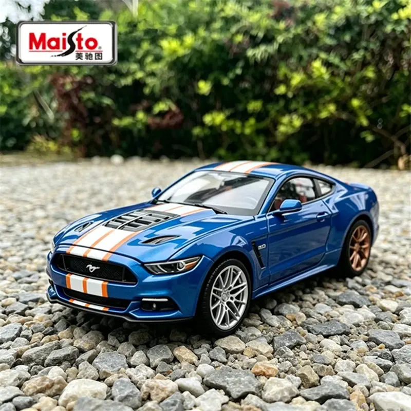 Maisto 1:24 Ford Mustang GT Shelby 2015, Modelo de Auto Deportivo de Aleación, Auto de Carreras de Metal Fundido a Presión, Modelo de Vehículo de Simulación, Regalo