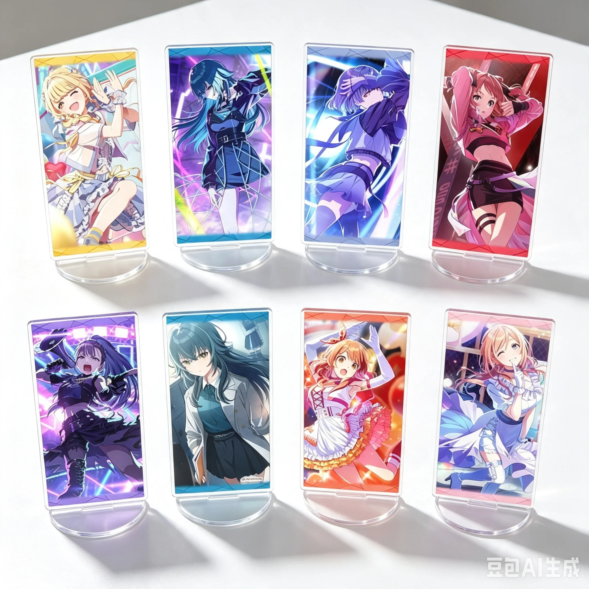 15cm Anime Acrylic Stand Model The Idolmaster Gakuen Bookshelf Decoration High Definition Images Bookshelf Decoration Keychain