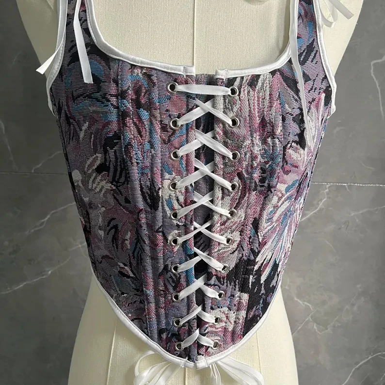 

Painterly corsets, Renaissance and vintage corsets, French princess crop tops, oversized corset tops
