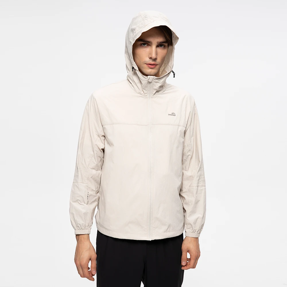 OhSunny Vestes de randonnée unisexes, coupe-vent rafraîchissant à séchage rapide UPF50 + pour femmes et hommes, veste de soleil légère et pliable pour l'extérieur d'été