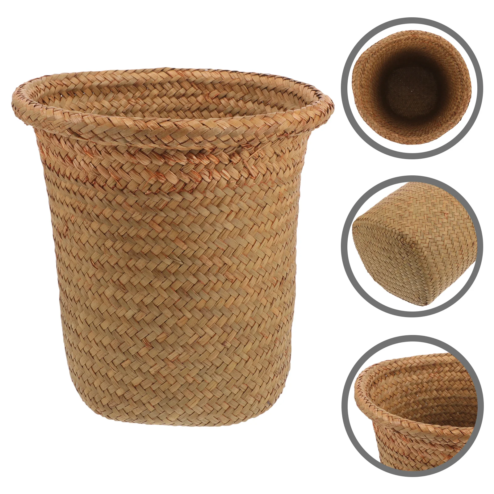 

Flower Pots for Indoor Plants Storage Baskets Sundries Woven Straw Weaving Multipurpose Planters