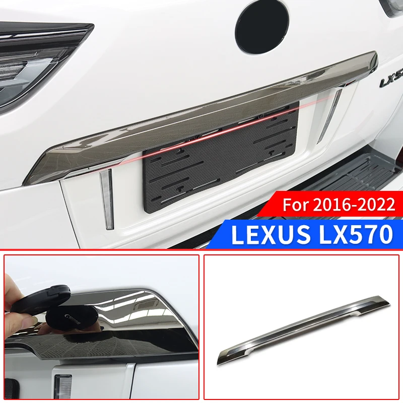 

For 2016-2022 Lexus LX570 Exterior Modification LX 570 tailgate chrome decoration Accessories upgraded body kit 2021 2020 2019