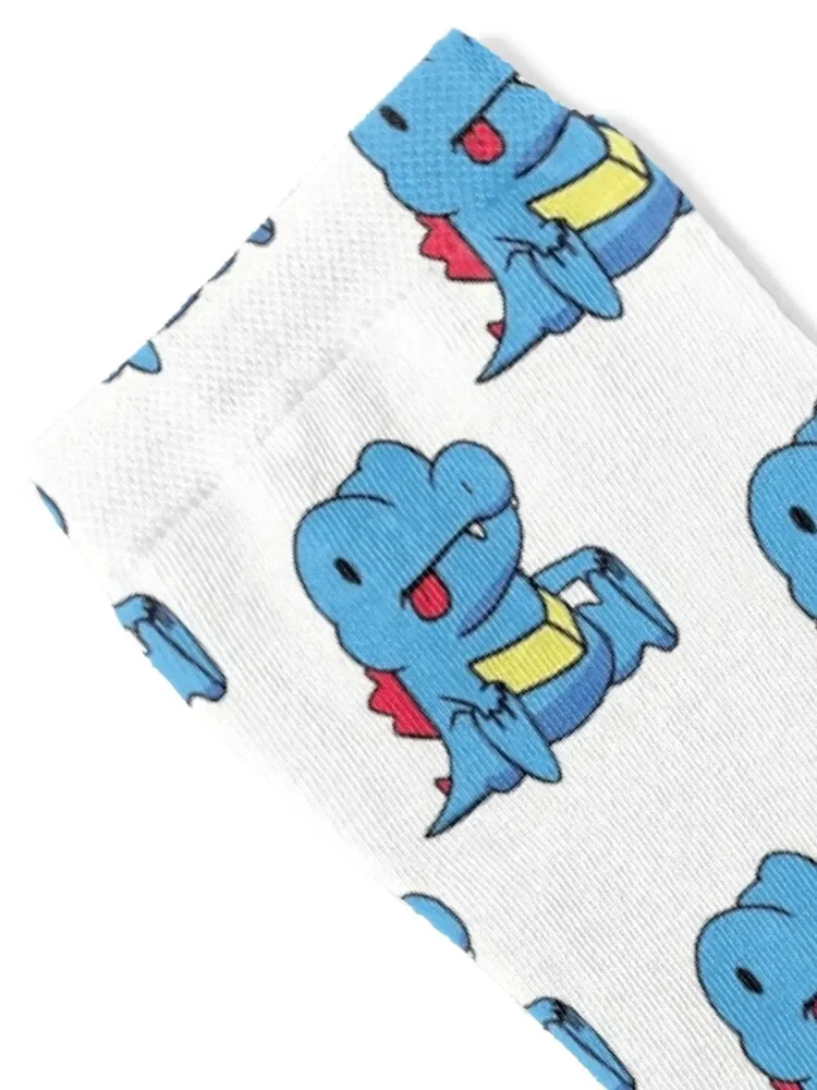 Derp Totodile Vintage Retro Socks colored gym ankle Men's Socks Luxury Women's