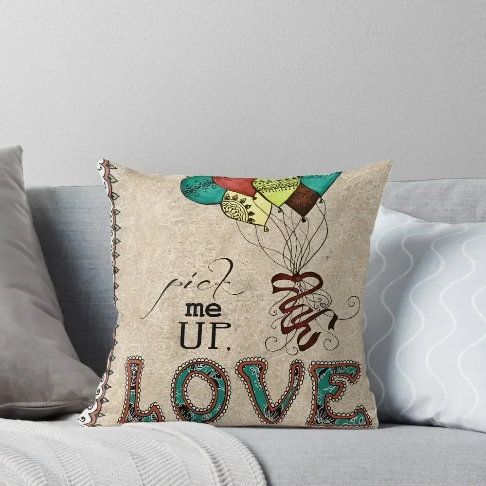 Pick Me Up Throw Pillow Decorative Cushion Decorative Cover For Living Room Sofa Cushions pillow