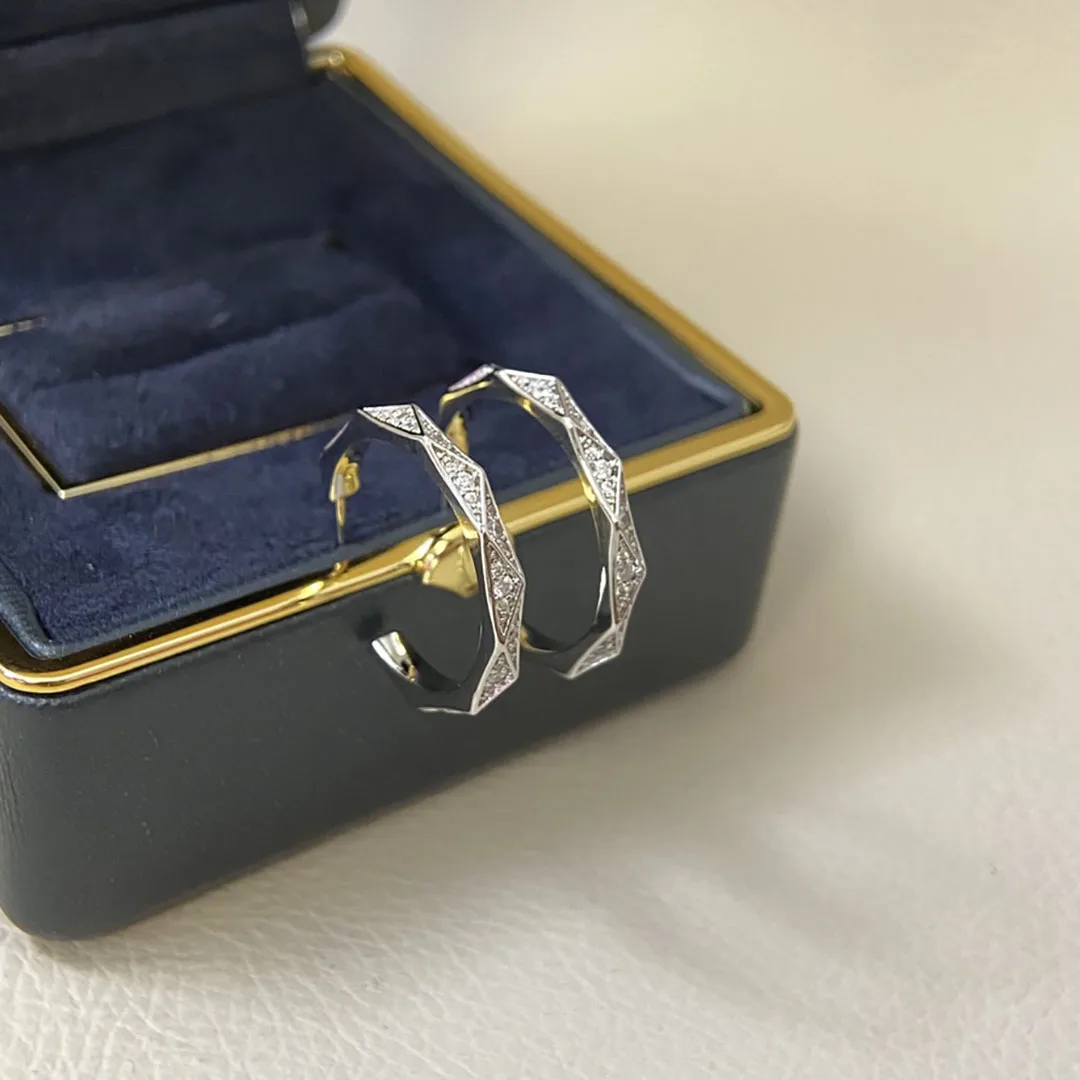 Gioielli premium, squisiti orecchini con zirconi a forma di diamante da donna, stile alla moda, regalo ideale per feste