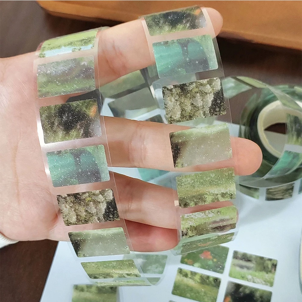 

200pcs/Roll INS Style Dream Forest Cartoon Stickers Aesthetic Decals for Kid Toy DIY Luggage Skateboard Phone Cute Sticker Decor
