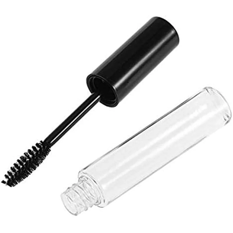 

Новый 10 шт., 10 мл, пустой тюбик для туши, черный и прозрачный пластиковый пустой флакон для роста жидкости