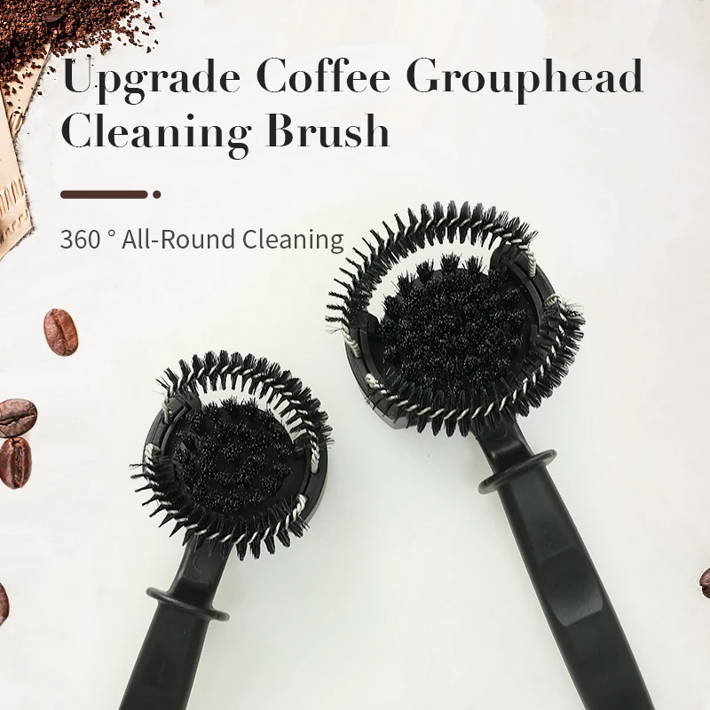 Espresso Coffee Machine Brush Cleaner 51mm 58mm Espresso Group Brewing Head Cleaning Round Brushes Grinder Coffee Maker Tools