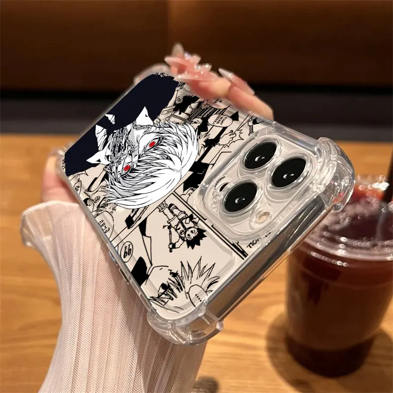 Gon Killua Hisoka HUNTER × HUNTER حافظة هاتف ساخنة لهاتف oppo A5 A60 A3x A78 A74 A76 A72 A58 A57 A54 A53 A38 A31 A17 A16 A7 Pro 4G 5G