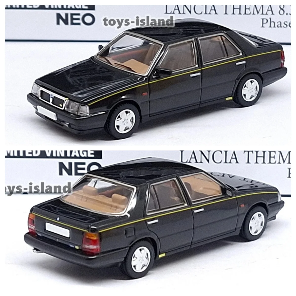 Limited Vintage NEO LV-N277c Lancia Thema 8.32 Phase I Black TOMYTEC NEW Diecast Model Car Alloy