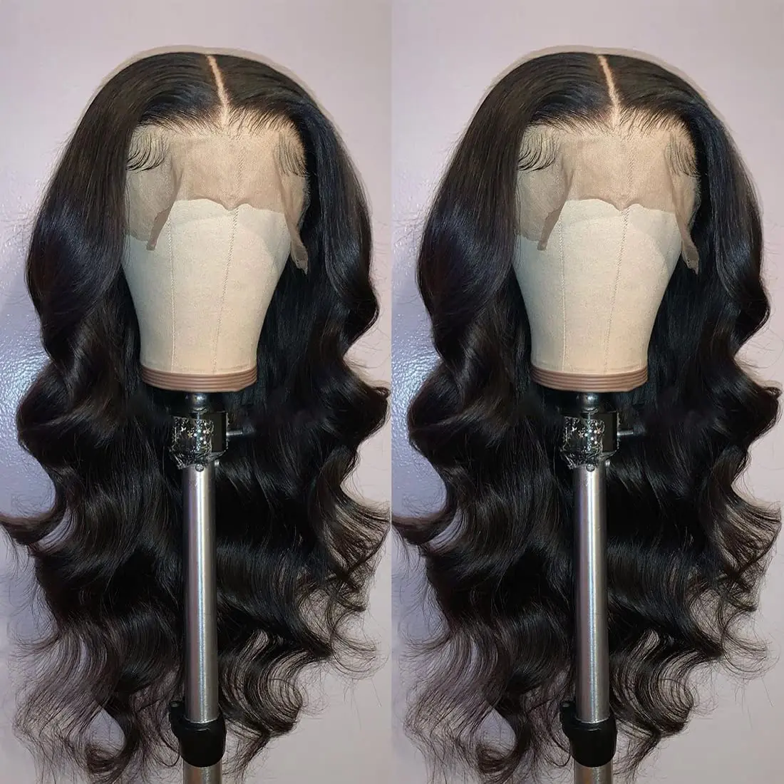 Everyday Elegance |Stylish Black Curly Mid-Section Synthetic Wig for Women Heat Resistant,Voluminous Waves,role-playing,Carnival image 4