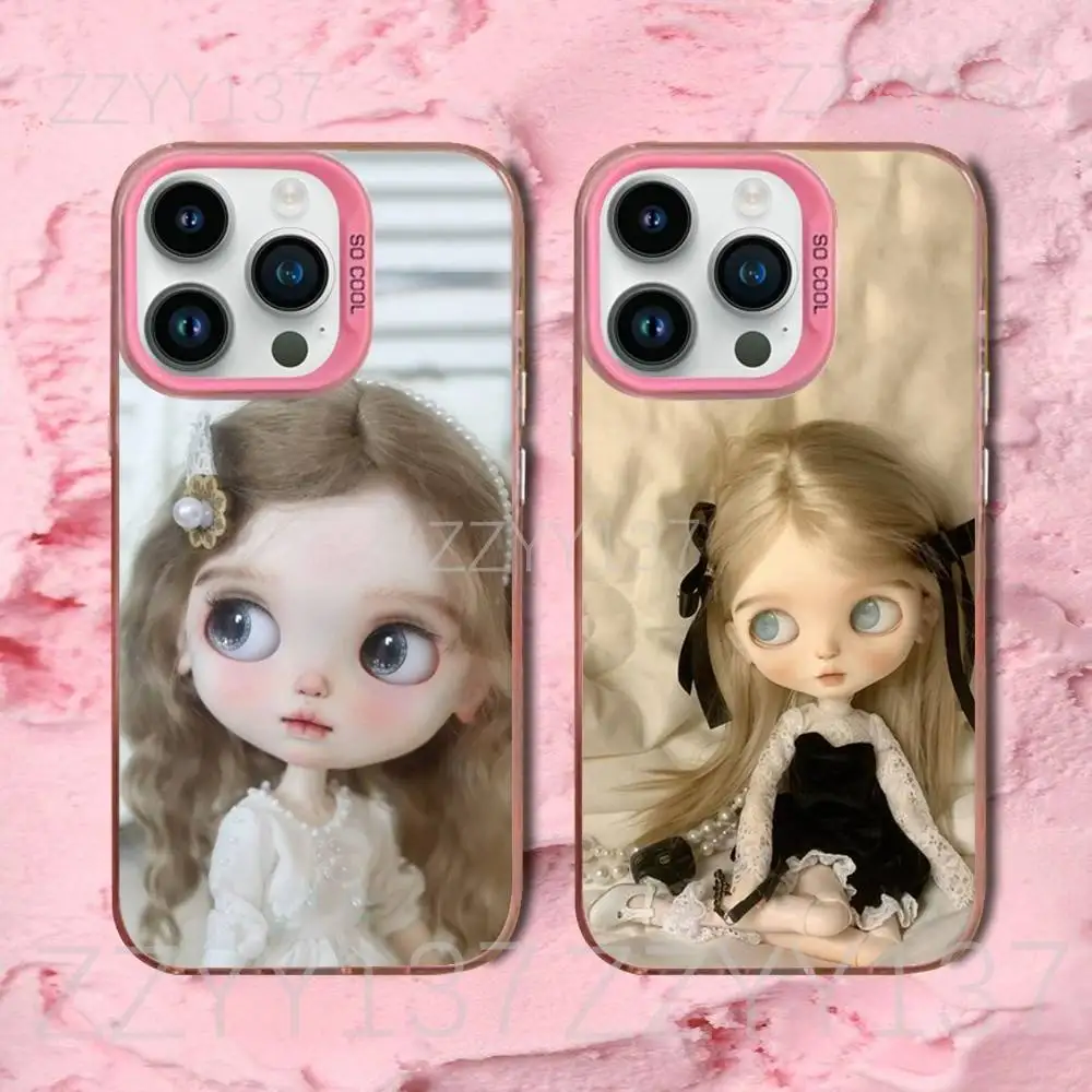 

Doll B-BlytheS Cute Phone Case For iPhone 16,15,14,13,12,11,8,7,Pro,Max,Plus,Mini,XS,SE Candy Matte Shockproof Pink Cover