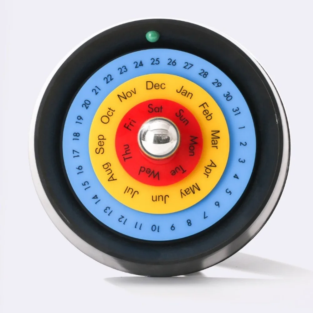 Creative Rotating Calendar Nordic Style Decorative Turntable Perpetual Calendar DIY Handmade Annual Desk Calendar Office