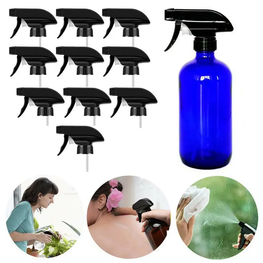 10Pcs Replacement Mist Spray Nozzle Trigger Sprayer Head Tops for 28/410 Bottle Plant Watering Flowers Home Garden Supplies