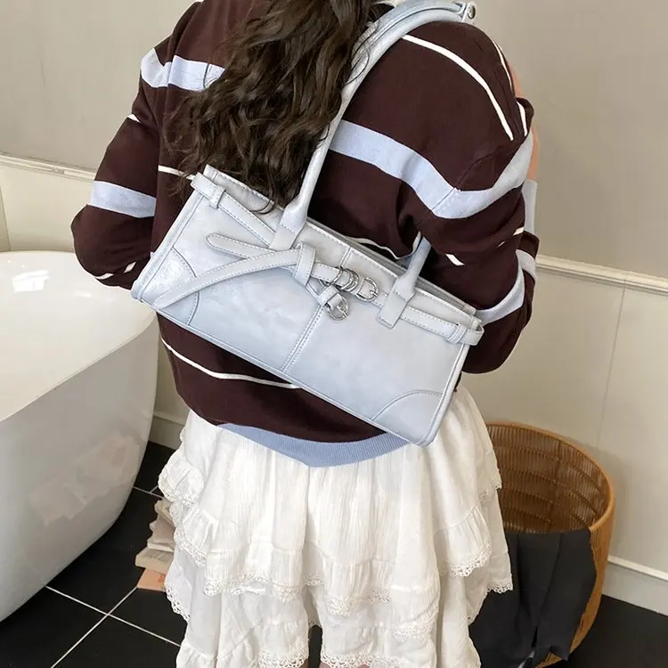 

Новая женская мини-сумка 2026 года из винтажной кожи с эффектом масляного воска, с двойной молнией, на плечо и через плечо