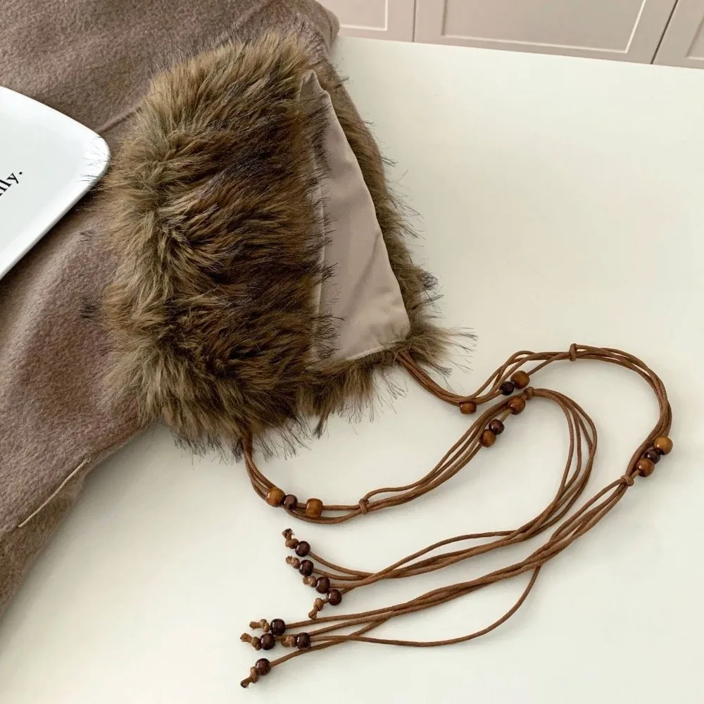 

Retro Y2k Furry Belt Warm Imitation Fur Fur Collar Scarf Multi-functional Waist Seal Gifts