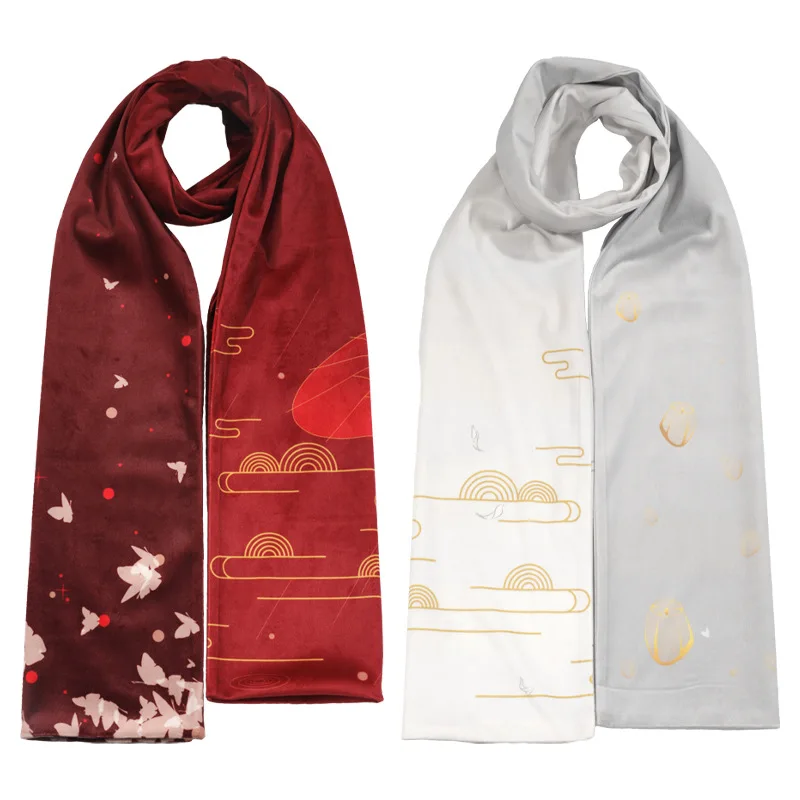 Anime Tian Guan Ci Fu Huacheng Xielian Scarf Doujin Winter Warm Creative Digital Printing Scarf Gift