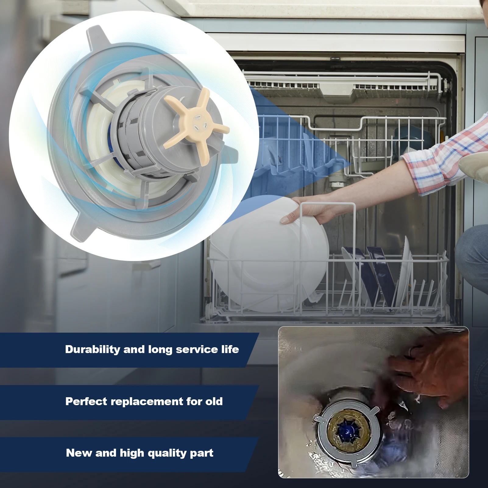 

Улучшенный комплект ротора двигателя для Fisher & Paykel, двигатель помпы для посудомоечных машин моделей DD24, DS24, DD60, DS60