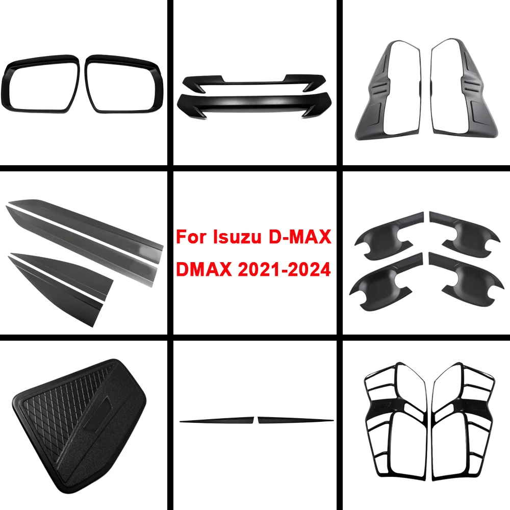 

Rear Light Lamp Cover Front Bumper Grille Trim Frame Fender Handle Bowl Door Body Visor For Isuzu D-MAX DMAX 2021 2022 2023 2024