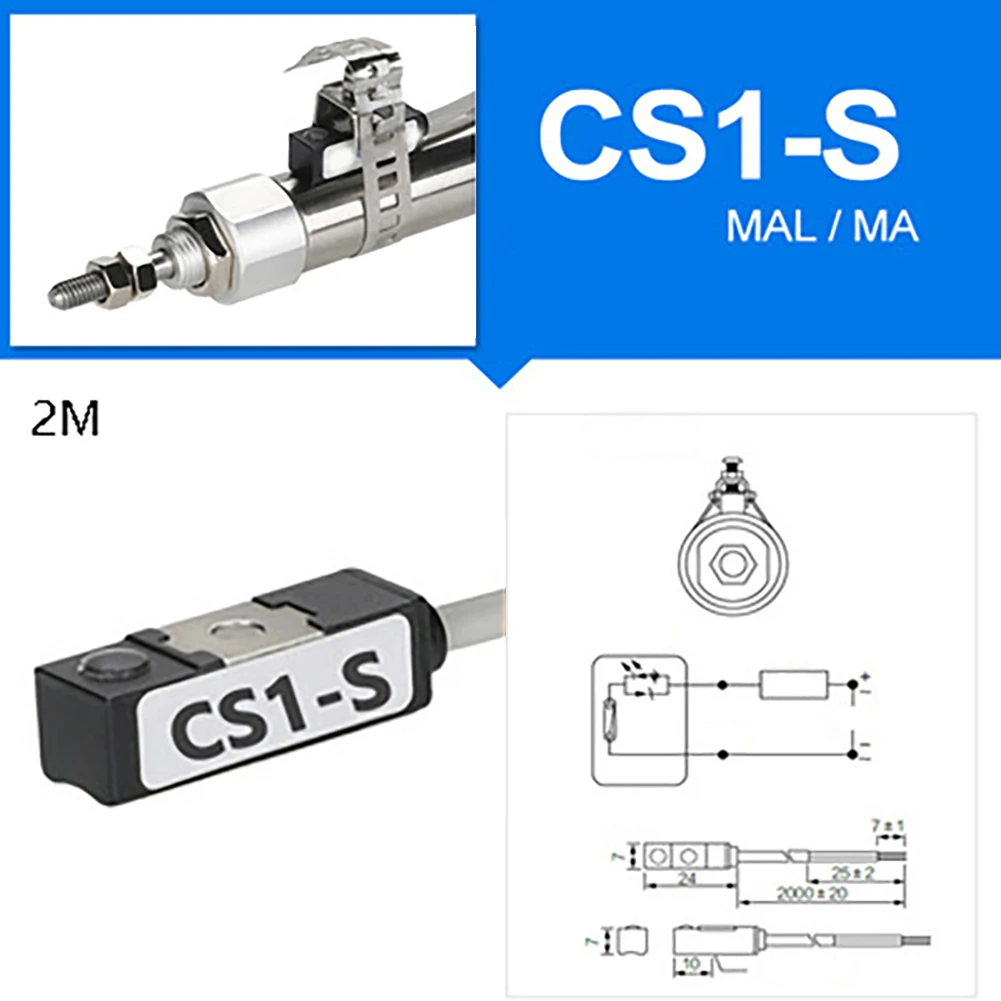 Sensor magnético do interruptor Reed para o cilindro pneumático do ar, 13 capacidade máxima, modelos D A73 D M9NV D M9PV M9BV, 10W