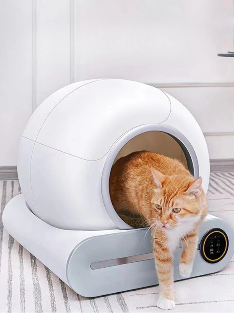 Smart Cat Litter Box Self Cleaning Cat Toilet Automatic 65L Large Space Noiseless Deodorization Cat Supplies Products