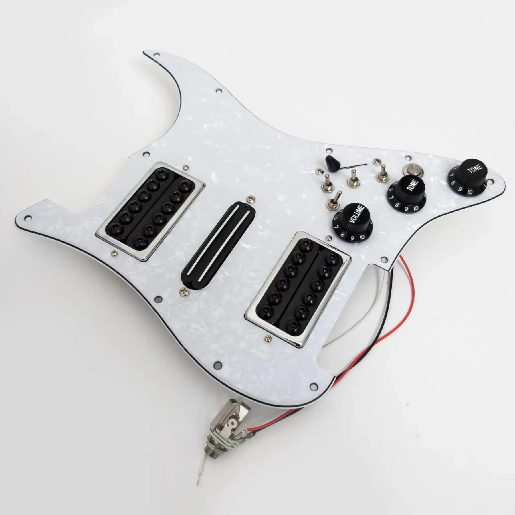 

HSH Guitar Prewired Loaded Pickguard with Coil Splitting Humbucker Pickups Set for ST Electric Guitar